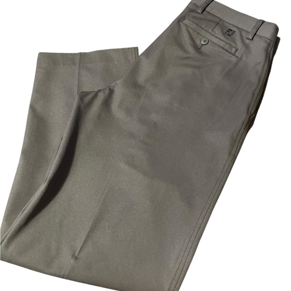 Footjoy Men Polyester/Spandex 34/32 Gray Golf Slacks Pants - Picture 2 of 6